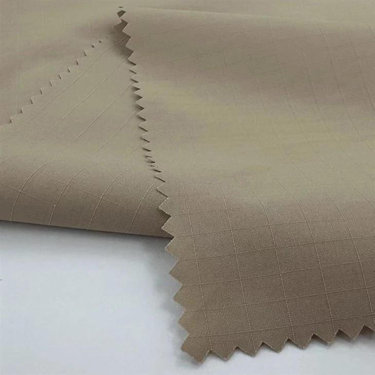 30/50 Weft Stretch Plaid SORONA Fabric